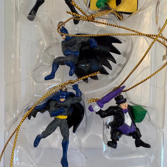 Batman DC Comics 5 Piece Mini Ornament Set Kurt Adler - Picture 4 of 8